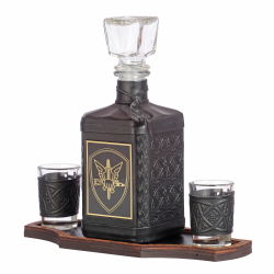 Графин «ОМОН-2» с накладкой из стали