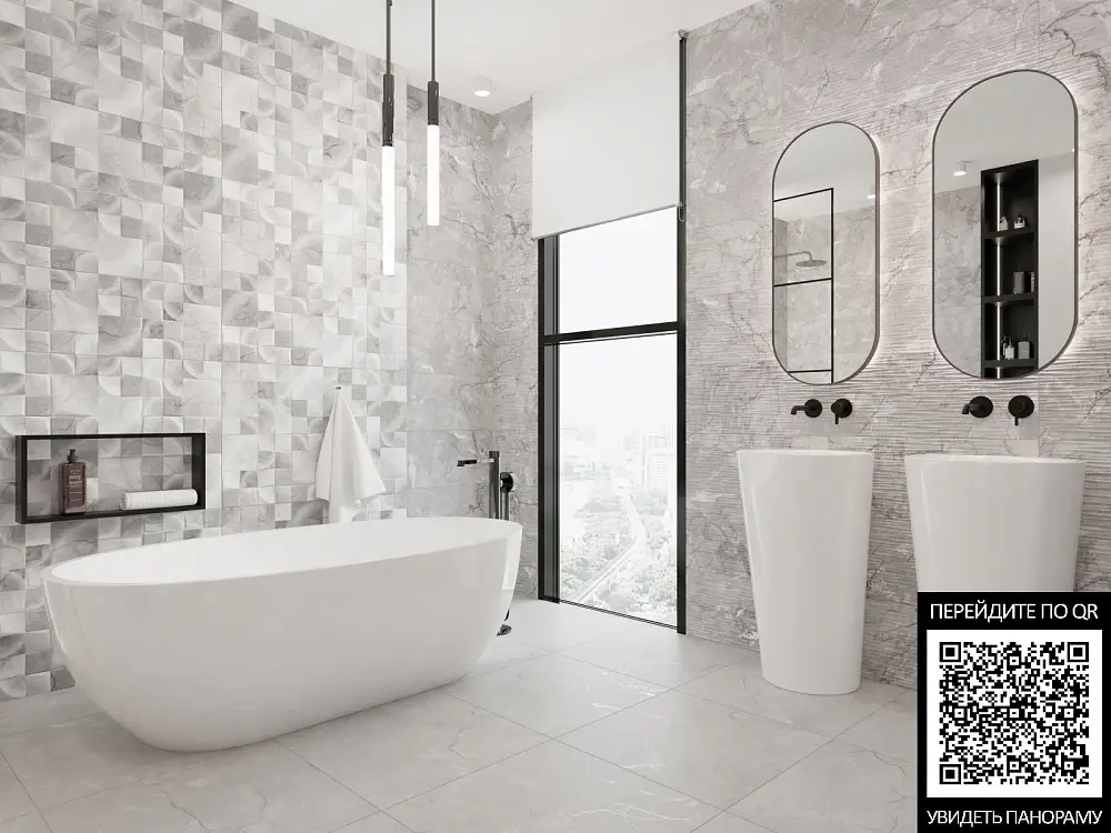 Декор настенный Primavera Miracle Silver Decor 03 30x90 см (DNG12-03)