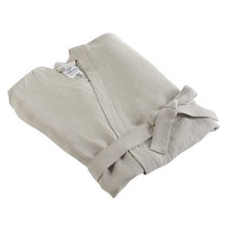 Халат льняной Essential S бежевый Tkano