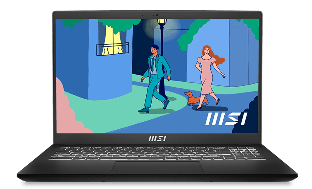 Ноутбук MSI Modern 15 B12M-233XRU, 15.6&amp;quot; (1920x1080) IPS/Intel Core i5-1235U/8ГБ DDR4/256ГБ SSD/Iris Xe Graphics/Windows 11 Pro, черный [9S7-15H112-233]