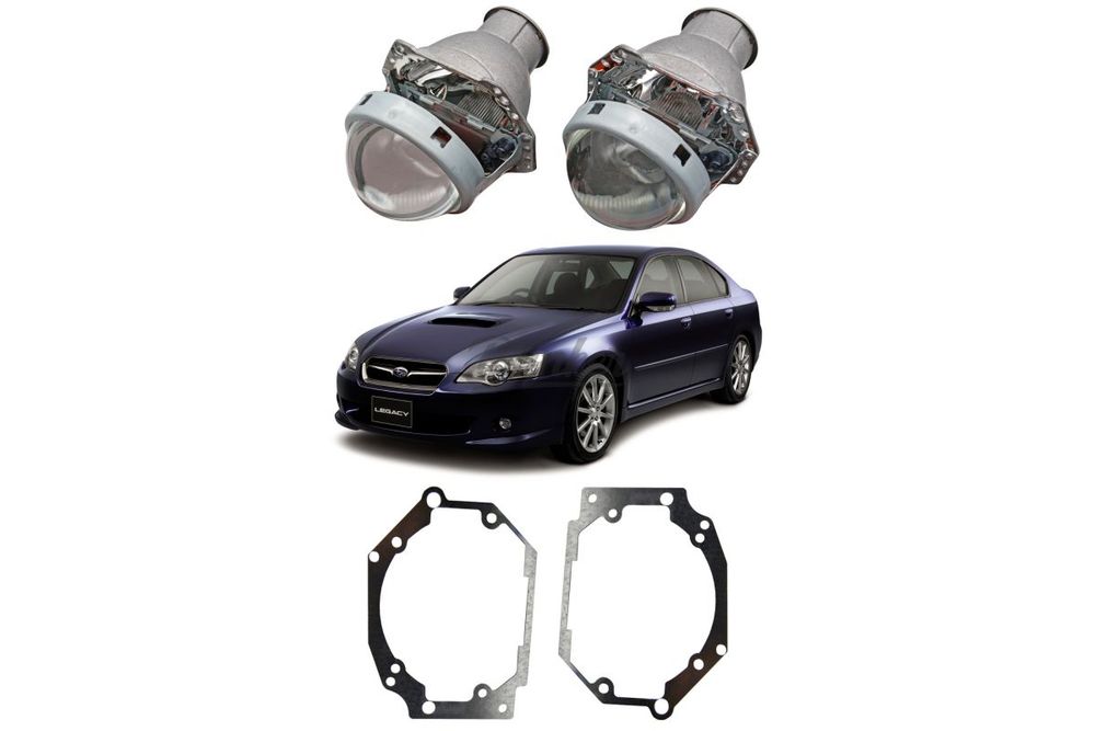 Готовый комплект для замены штатных линз Subaru Legacy, Outback, B13 рестайлинг 2006-2009