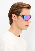 Спортивные очки с диоптриями 100% Norvik / Polished Translucent Grey / Purple Multilayer Mirror Lens