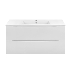 Тумба под раковину Vincea Mia 1000 подвесная, 2 выкатных ящика soft close, G.White