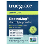 True Grace, ElectroMag™, электролитный порошок, со вкусом лимона и лайма, 16 пакетиков по 5,64 г (0,20 унции)