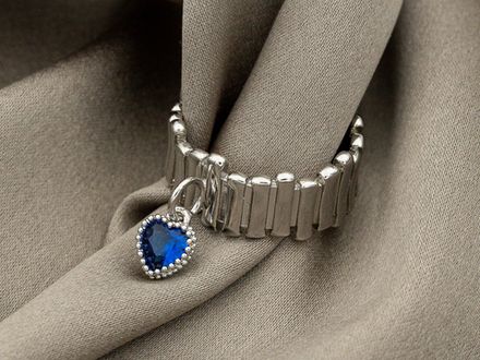 Кольцо-основа "Рельеф" , с петелькой