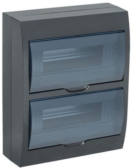 Корпус навесной ЩРН-П-24 Krepta 3 IP41 пластик. черн. IEK MKP12-N-24-41-K02