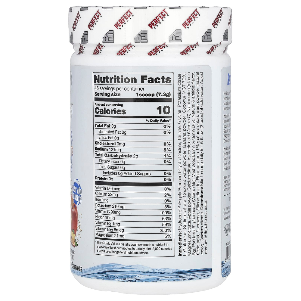 PERFECT Sports, Hydro Splash, двойное увлажнение, персик, 331 г (11,7 унции)