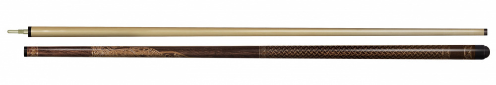 2-6-Пул Кий Любительский 2 РС, турняк-граб,цвет эбен Дракон