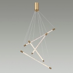 4369/40L HIGHTECH ODL23 267 полированное золото/акрил с пузырьками Подвесной св-к IP20 LED 30W 3000K 1050Лм SPARKY