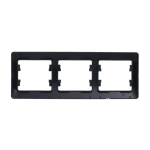 GLOSSA 3-постовая РАМКА, горизонтальная, АНТРАЦИТ