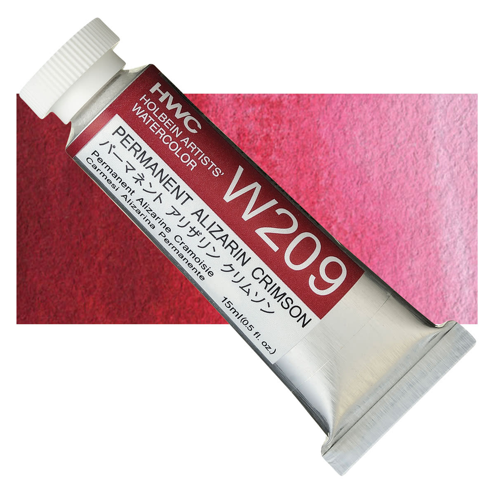 Акварель Holbein 15 мл. 209 [C] Permanent Alizarin Crimson