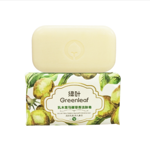 (1PV)Greenleaf, 200 г,Очищающее мыло с ароматом вербены Масло ши