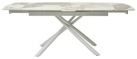 Стол М-City DISAUR Риволи (Rivoli) 140 Пандора (Gloss Luxury Pandora Solid Ceramic), Белый