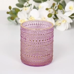 Подсвечник «Хрустальный блеск» 8,5*10 см, Лаванда