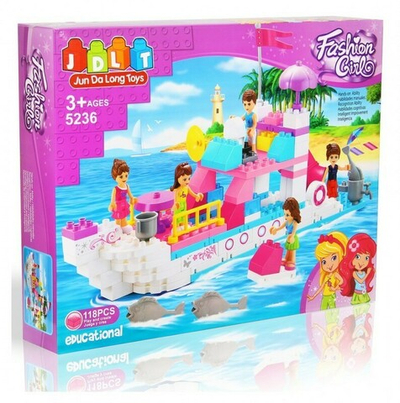 Конструктор блочный Девочки 5236