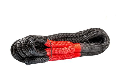 Трос кинетический черный 26мм х 9м, нагрузка до 14,6 тонн, плетеные проушины, в сумке