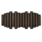 Вешалка настенная picket, 37,2 см, состаренный орех, 5 крючков