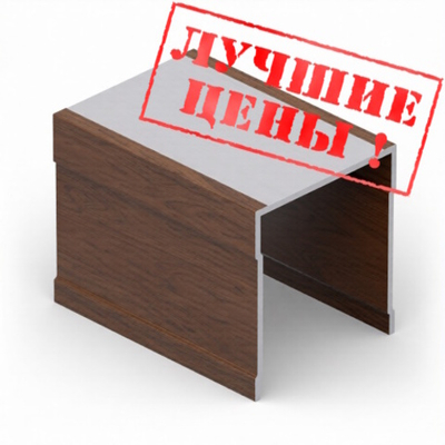 Направляющая верхняя однополозная (5,40 м) Орех ПВХ