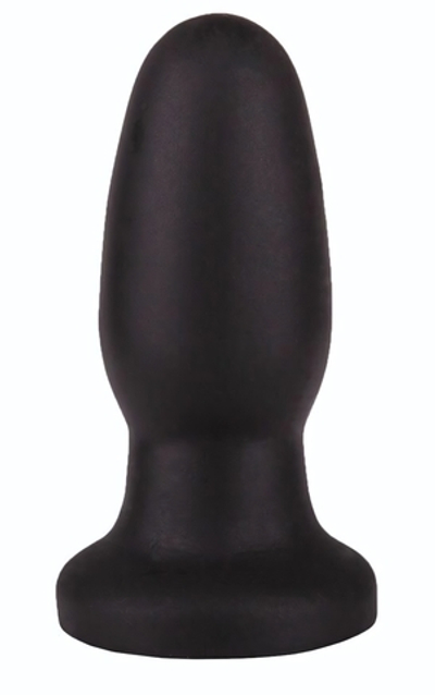 Чёрная овальная пробочка на ножке - 11,5 см. (Цвет: черный)