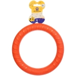 Кольцо - пуллер для собак средних и крупных пород «ЛЮБИМЫЙ БРО», цвет оранжевый, d - 18.5см (подвес)✦