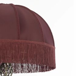 Citilux Базель CL407933T Торшер бронза со столиком и красным абажуром