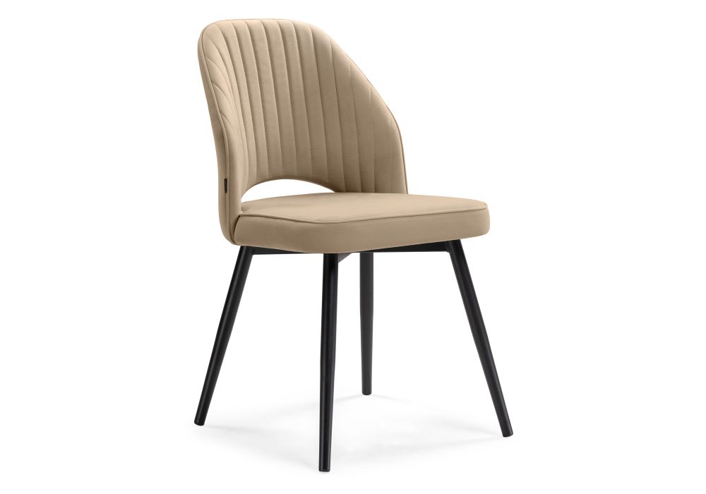 Стул на металлокаркасе Брейния velutto 05 / черный