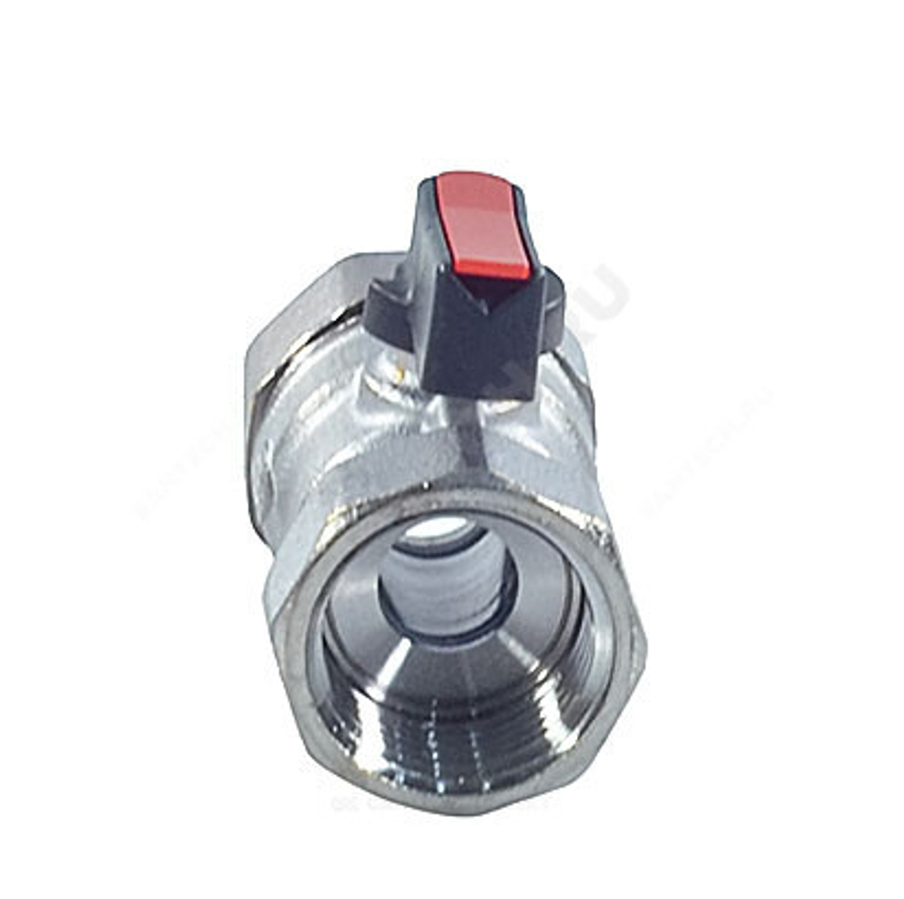 Кран шаровой латунь хром мини R690 Ду 15 Ру16 ВР флажок красный/синий/зеленый с набором цветных вставок Giacomini R690X003