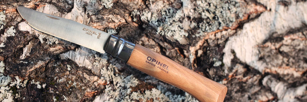 Нож Opinel №10, нержавеющая сталь, рукоять из бука, блистер, 001255