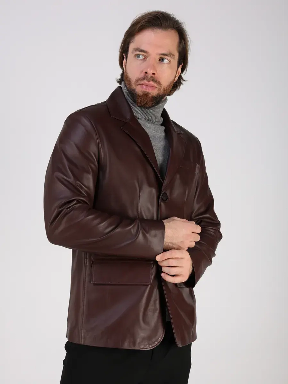 Куртка из натуральной кожи пиджак