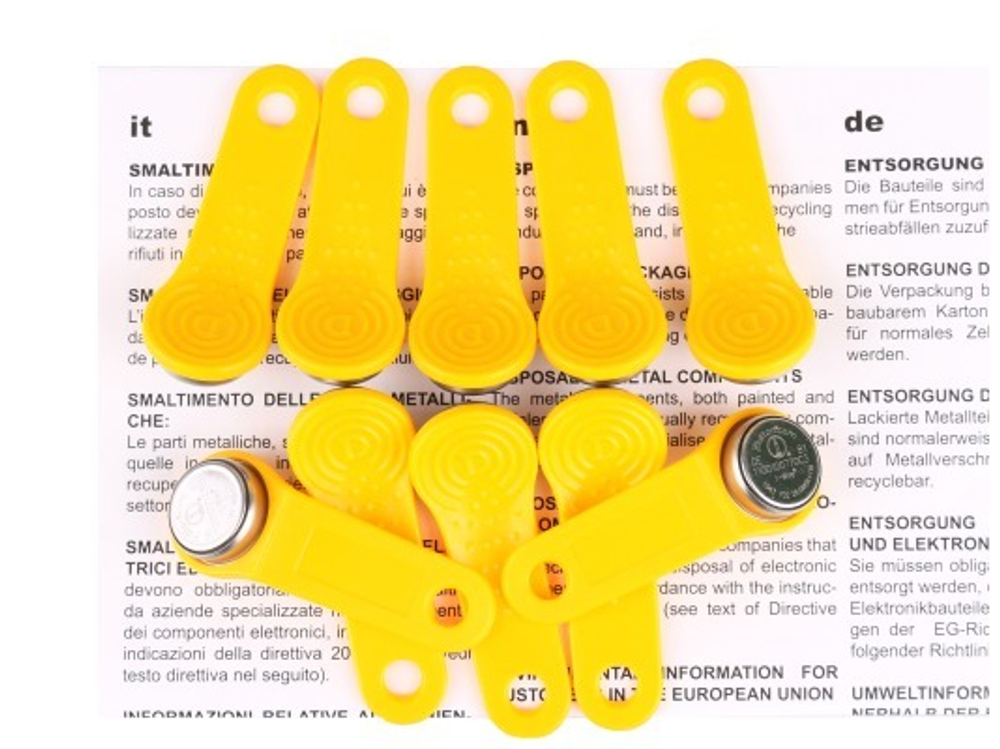 Ключи 10 шт/комплект пользователя для Cube MC и Self Service 2.0 Полимер-Групп PIUSI - арт.559178