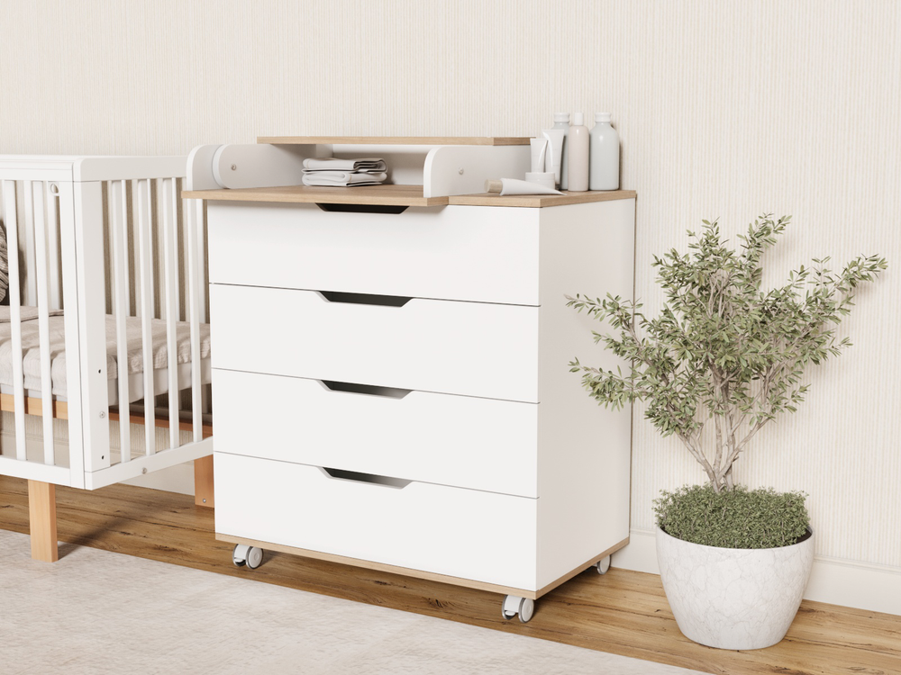 Пеленальный комод Incanto Юг цвет белый/дуб