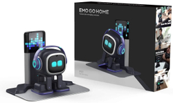 Робот EMO AI Desktop Pet с зарядной станцией (черный)