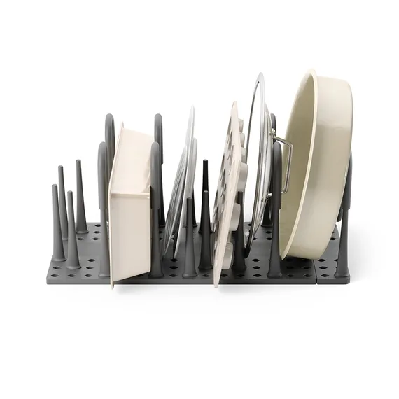 Органайзер для посуды и столовых приборов peggy, 20х55 см, серый