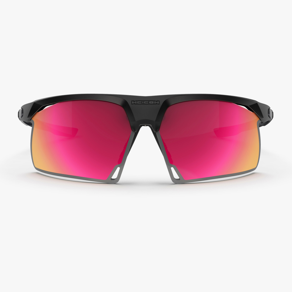 Спортивные очки c диоптриями Scicon Aerobeam Titanium Sunglasses Black Matt Multi Mirror Sunburst + Pink