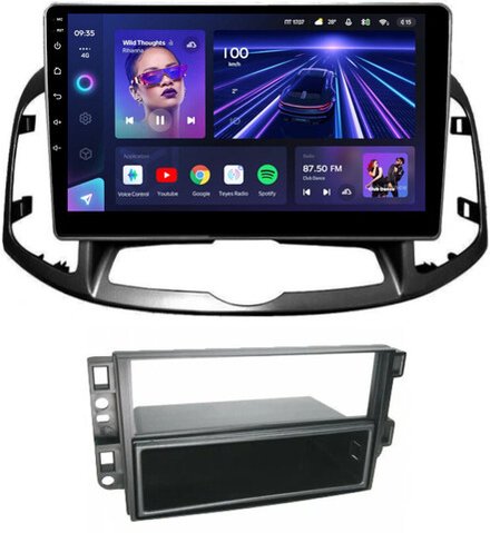 Магнитола для Chevrolet Captiva 2011-2015 (перенос БК вниз) - Teyes CC3 монитор 10" QLED на Android 10, ТОП процессор, 4Гб+32Гб, CarPlay, 4G SIM-слот