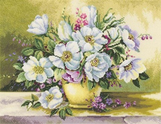 "Белое великолепие"-M282  вышивка