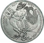Germany, 5 Mark 1976 – Hans Jakob Christoffel von Grimmelshausen (Munich Mint - "D"), AU