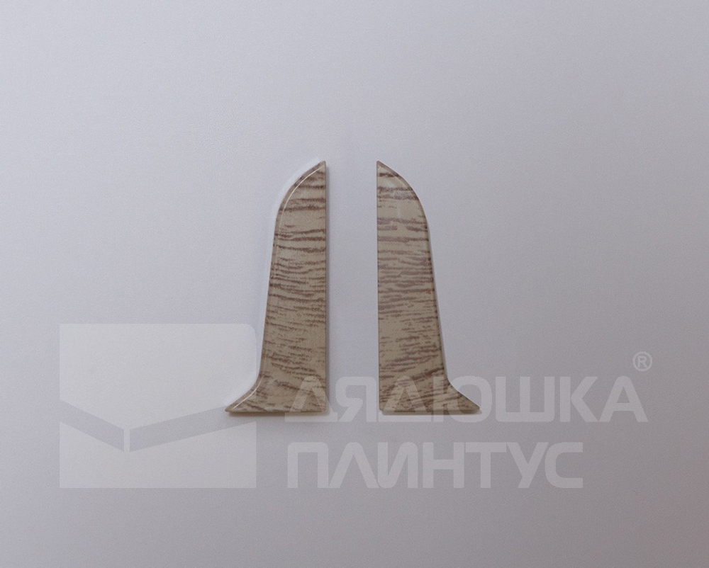 Заглушка для плинтуса ПВХ 58мм 2шт/уп 5815