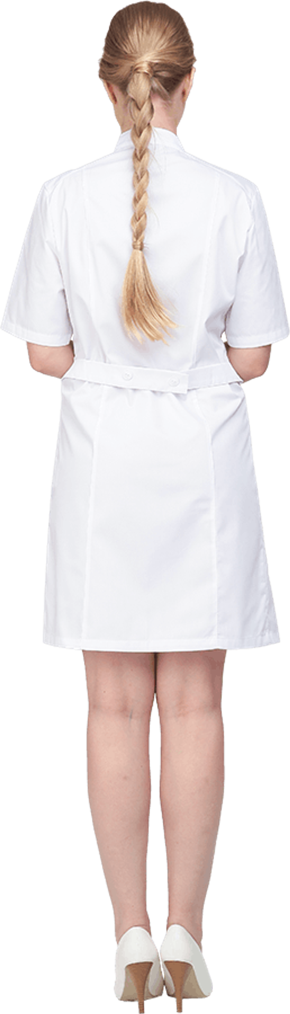 Халат медицинский белый ткань Оптима