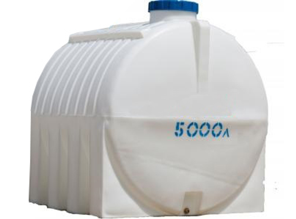 Ёмкость пластиковая пищевая АКПОЛ 5000 л. горизонтальная (170x182x202см;150кг;белый) - арт.555031