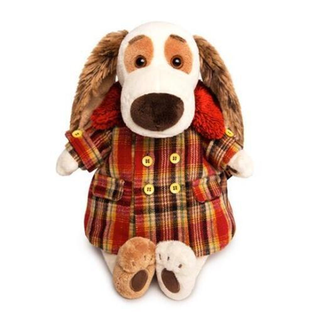 Бартоломей в пальто в клетку 27см.