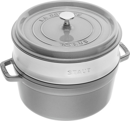 Кастрюля staub la cocotte, чугун, серая · арт. fabr 40508-819-0