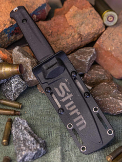🏆Тактический нож Sturm AUS-8 StoneWash Black G10