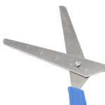 Ножницы канцелярские детские 13 см, 3 шт, с линейкой на лезвии, MC-Basir, набор ножниц с закругленными концами для резки бумаги, картона и рукоделия, длина лезвия 6 см