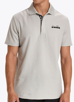 Мужское теннисное поло Diadora Polo Statement SS - Бежевый