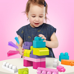 Mega Bloks First Builders - Большая ЭКО-сумка с блоками 80 шт DCH62 / артикул   DCH62  / GTIN 00000000