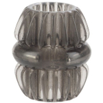 Широкое эрекционное кольцо со стальными пластинами MAGNUM Support Plus (Цвет: дымчатый)