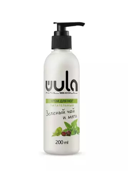 Крем WULA nailsoul для ног питательный 200мл Зеленый чай и мята