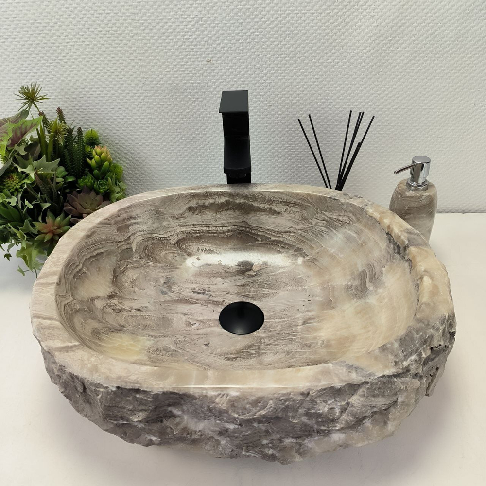Раковина из оникса Erozy Grey EO-62596 53*43*15 0093