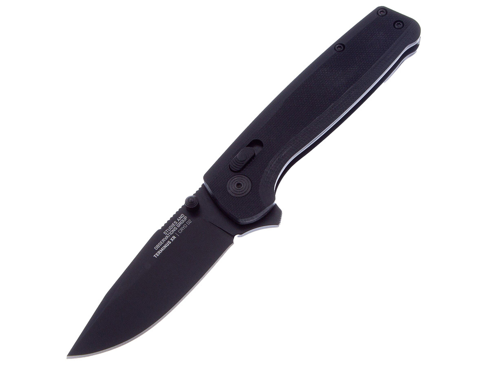 Нож складной SOG Terminus XR G10 Black, сталь D2, рукоять G10, 91г